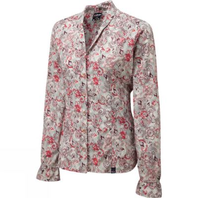 Camisa Sherpa Minzi L/S Mujer Beige - Chile XET864152
